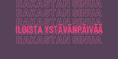 Rakastan sinua, Valentine. purple modern-bold