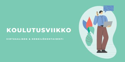 Koulutusviikko green modern-color-block