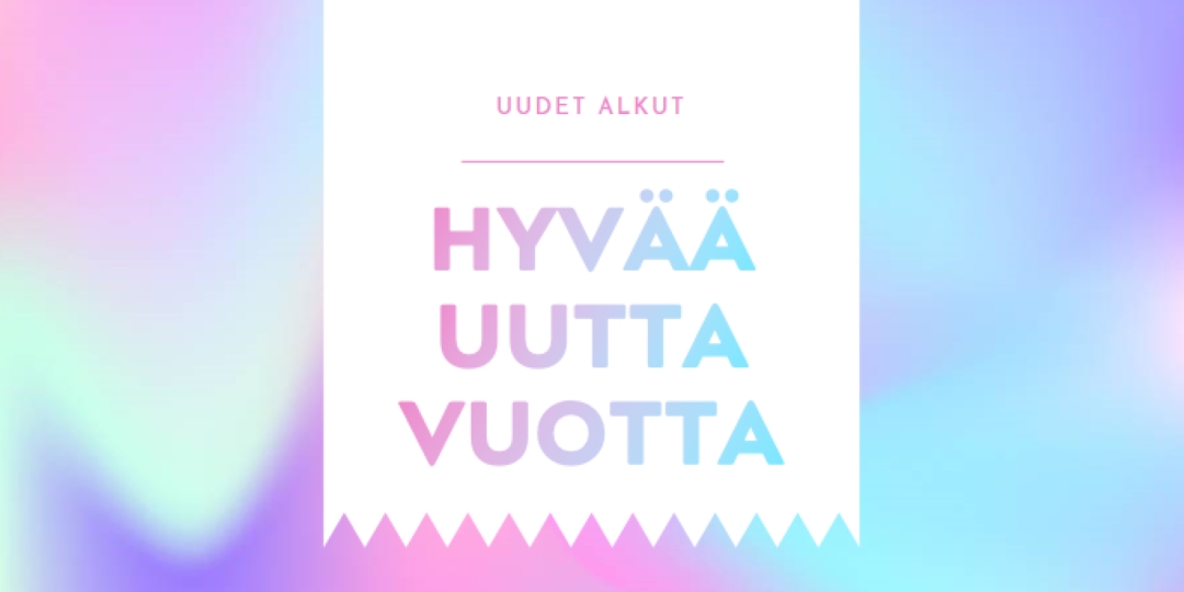 Uusi vuosi, uusia alkuja blue modern-bold