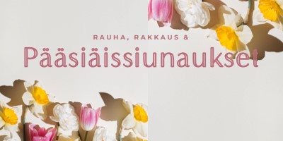 Pääsiäisrauha ja rakkaus gray modern-simple