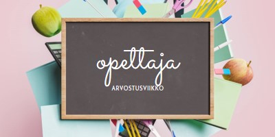 Opettajien arvostaminen pink modern-simple