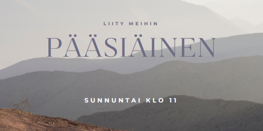 Liity seuraamme pääsiäissunnuntaina gray modern-simple