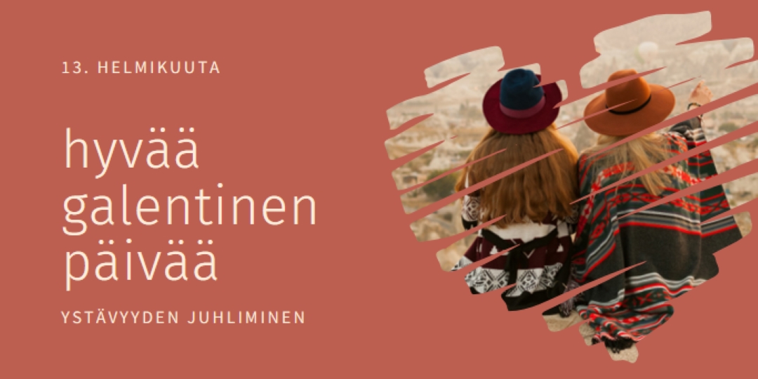 Naisten ystävyyssuhteiden juhliminen red modern-simple