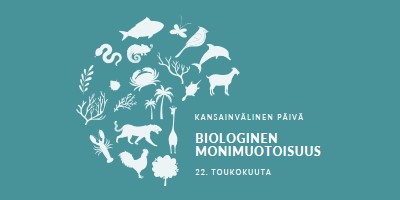 Juhlista maailman biologisen monimuotoisuuden päivää blue modern-simple