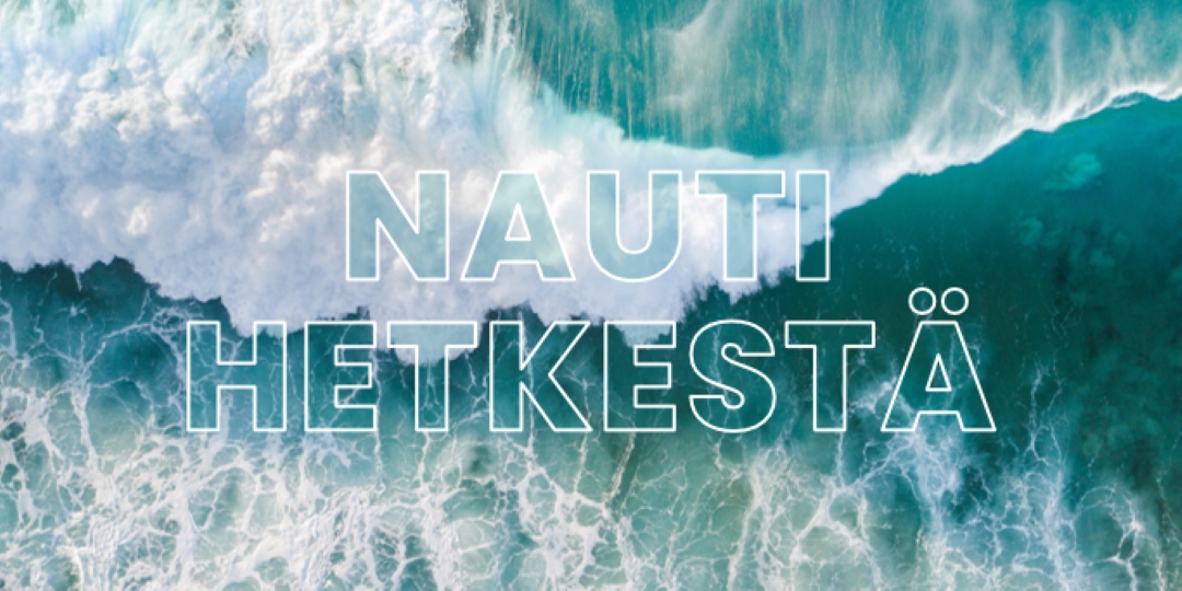 Nauti hetkestä blue modern-simple