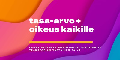 Kansainvälisen homofobian vastaisen päivän kunnia purple modern-bold