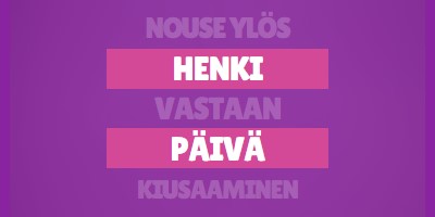 Vastusta kiusaamista purple modern-bold