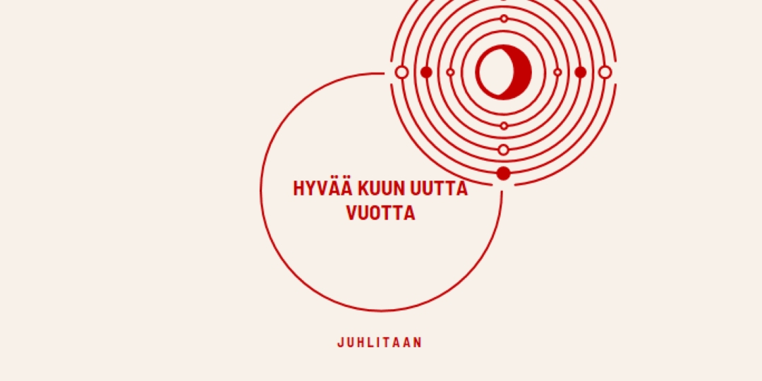 Juhlitaan kuun uutta vuotta white modern-simple