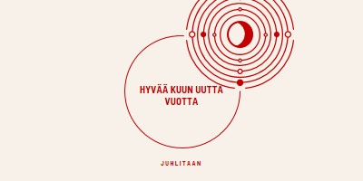 Juhlitaan kuun uutta vuotta white modern-simple