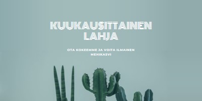 Kuukausittainen lahjakoe green modern-simple