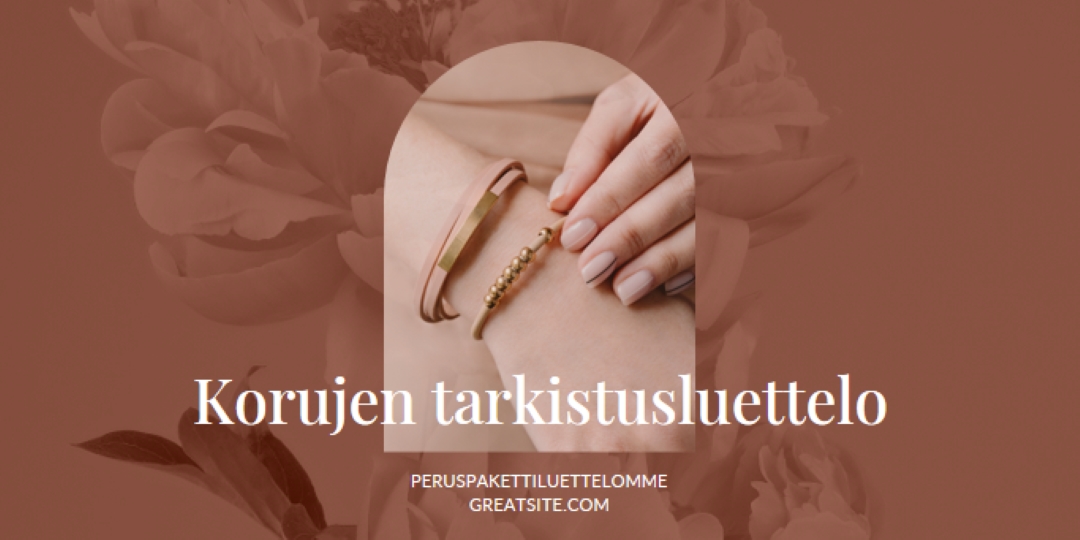 Korujen tarkistusluettelo pink organic-boho
