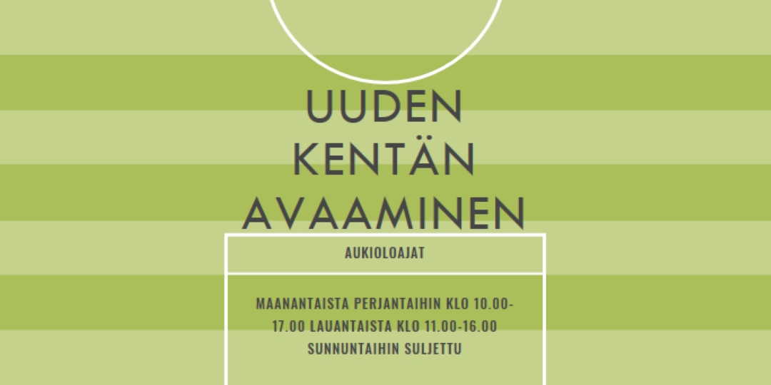 Kentän tavoitteet green modern-geometric-&-linear