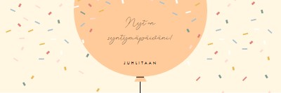 Juhlitaan syntymäpäivääni yellow whimsical-line