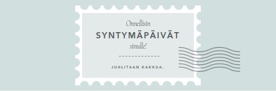 Ihana syntymäpäivä blue modern-simple