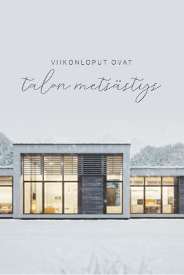 Viikonloput ovat white modern-simple