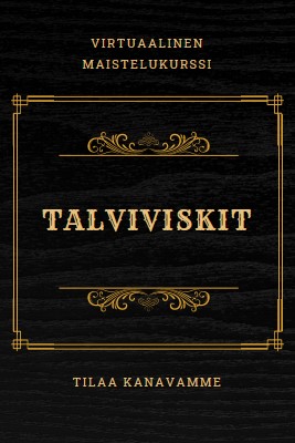 Talviviskit black vintage-retro