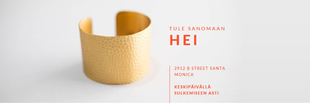 Tule tervehtimään white modern-bold