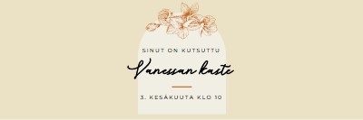 Kastekutsu yellow vintage-botanical