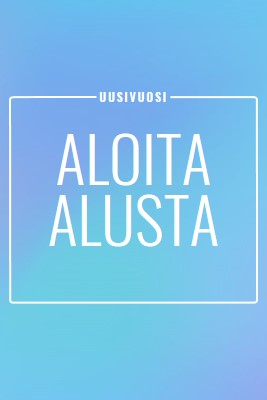 Aloita alusta blue modern-bold