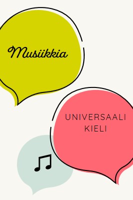 Musiikillinen kieli white whimsical-line