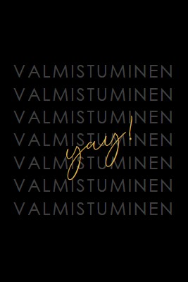 Yay valmistujaisiin black modern-simple