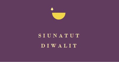 Diwalin siunaukset purple modern-simple