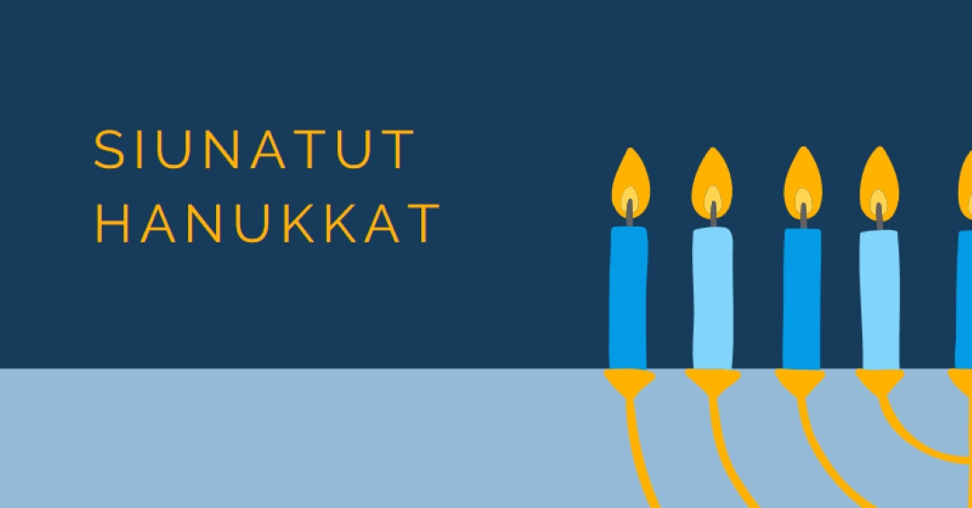 Siunattu hanukka blue modern-simple