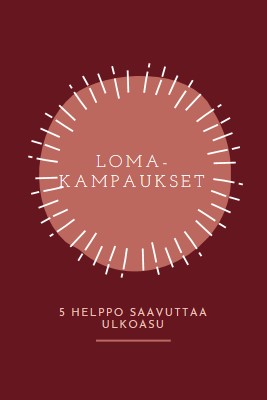 Loma-kampaukset red organic-simple