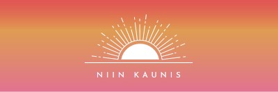 Niin kaunis kuin auringonlasku red organic-boho