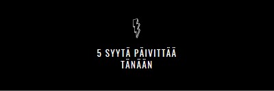 Viisi syytä päivittää black modern-bold