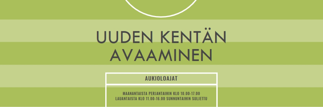 Kentän tavoitteet green modern-geometric-&-linear