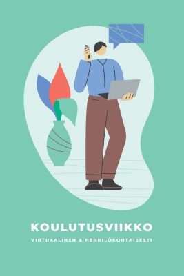 Koulutusviikko green modern-color-block