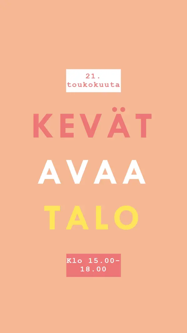 Kevät pastellit orange modern-simple