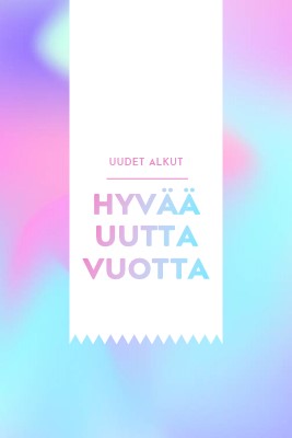 Uusi vuosi, uusia alkuja blue modern-bold
