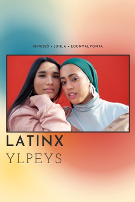 Latinx-yhteisön juhliminen red modern-bold