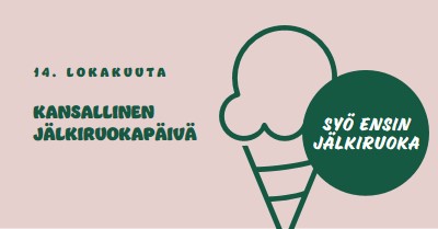 Kansallinen jälkiruokapäivä pink vintage-retro