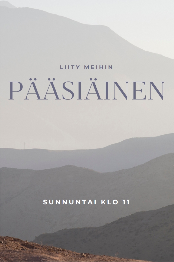 Liity seuraamme pääsiäissunnuntaina gray modern-simple