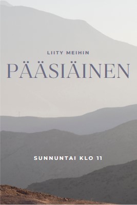 Liity seuraamme pääsiäissunnuntaina gray modern-simple