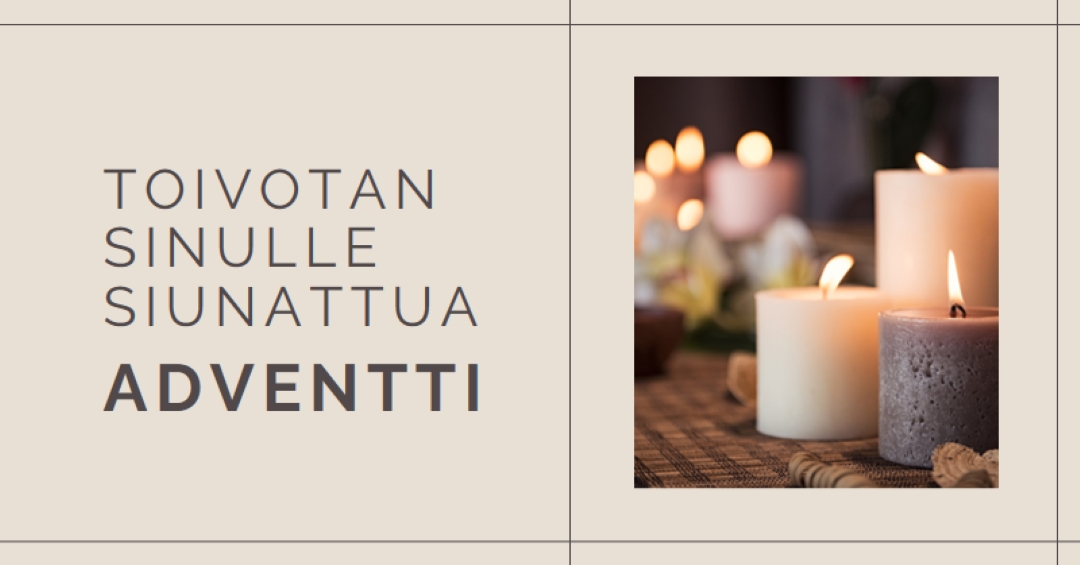 Toivotan sinulle siunattua adventia brown modern-geometric-&-linear