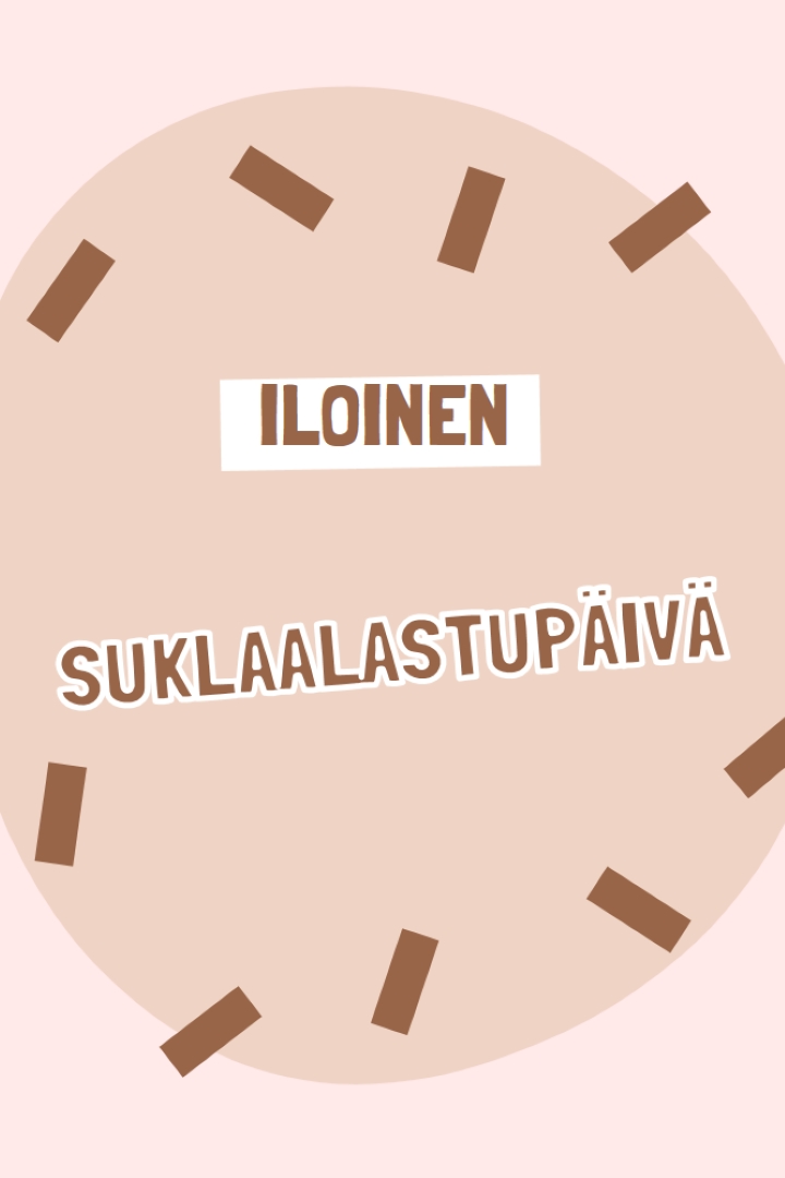 Hyvää suklaapäivää brown organic-simple