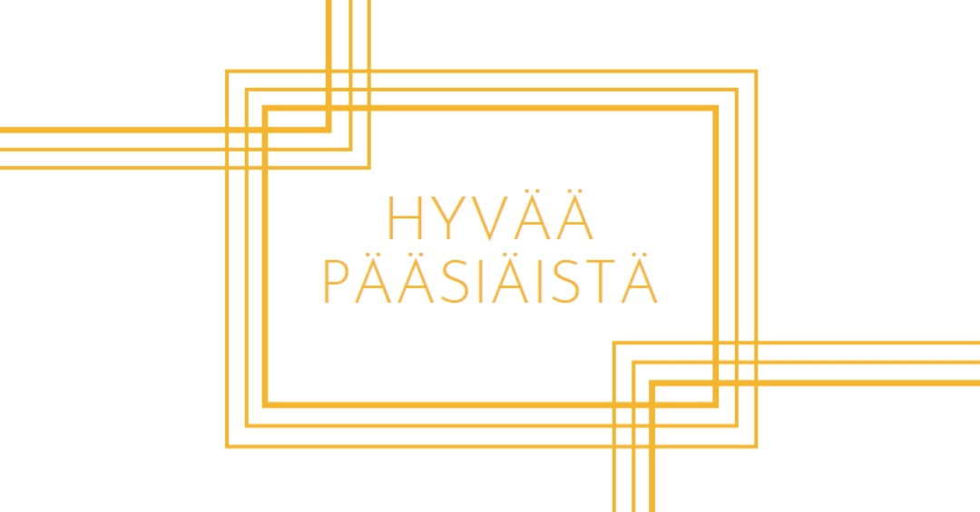 Hyvää pääsiäistä white modern-geometric-&-linear