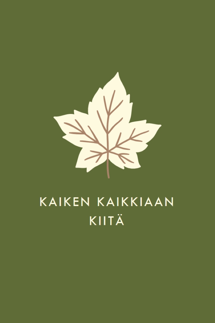 Kiitollisuuden asenne green modern-simple