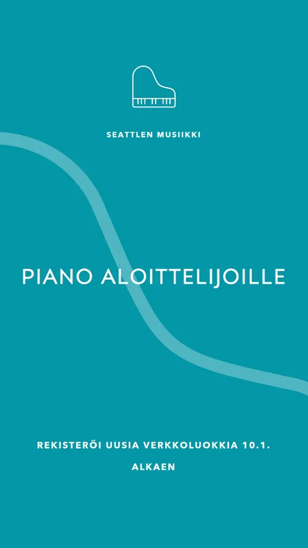 Pianotunnit blue modern-simple