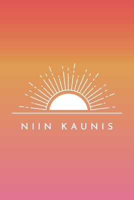 Niin kaunis kuin auringonlasku red organic-boho