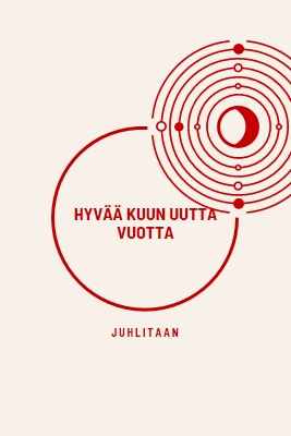 Juhlitaan kuun uutta vuotta white modern-simple