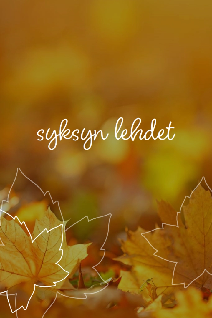 Syksyn lehdet orange organic-simple