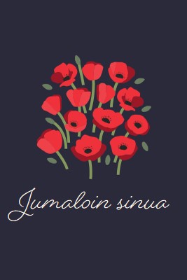 Jumaloin sinua black whimsical-line