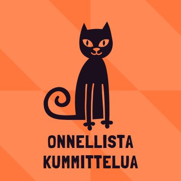 Onnellista kummittelua orange whimsical-color-block