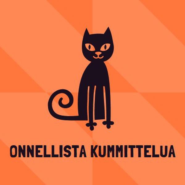 Onnellista kummittelua orange whimsical-color-block