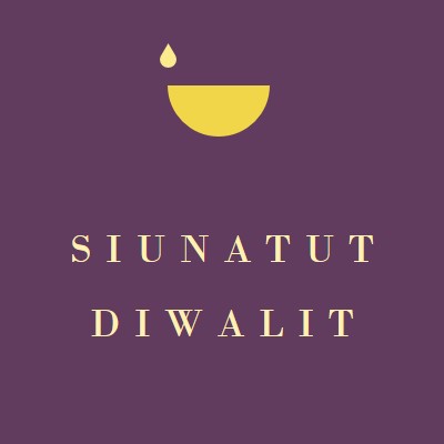 Diwalin siunaukset purple modern-simple